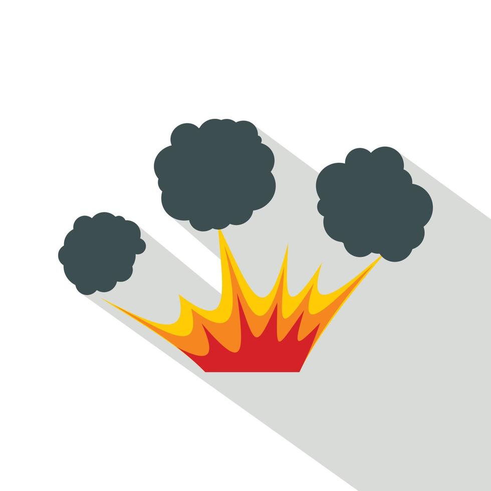 Explosion icon, flat style vector