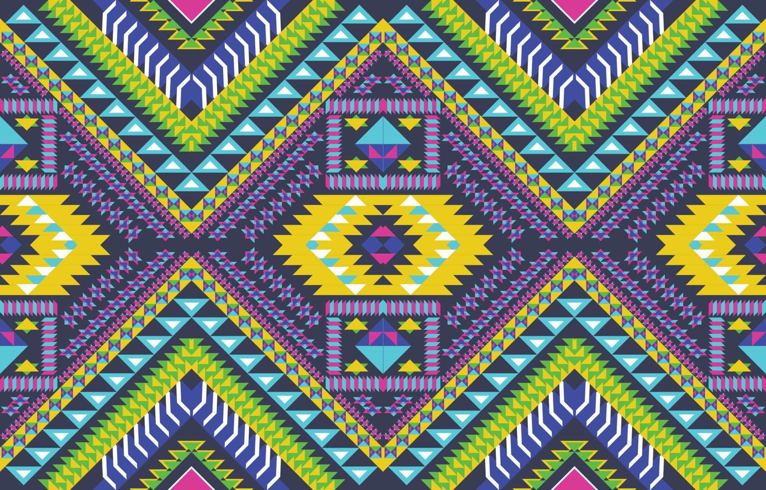 Ethnic navajo seamless pattern. Tribal vector background with decorative folk elements. Aztec abstract geometric art print. Design for rug, tapis, blanket, wallpaper, cloth design, fabric, textile.