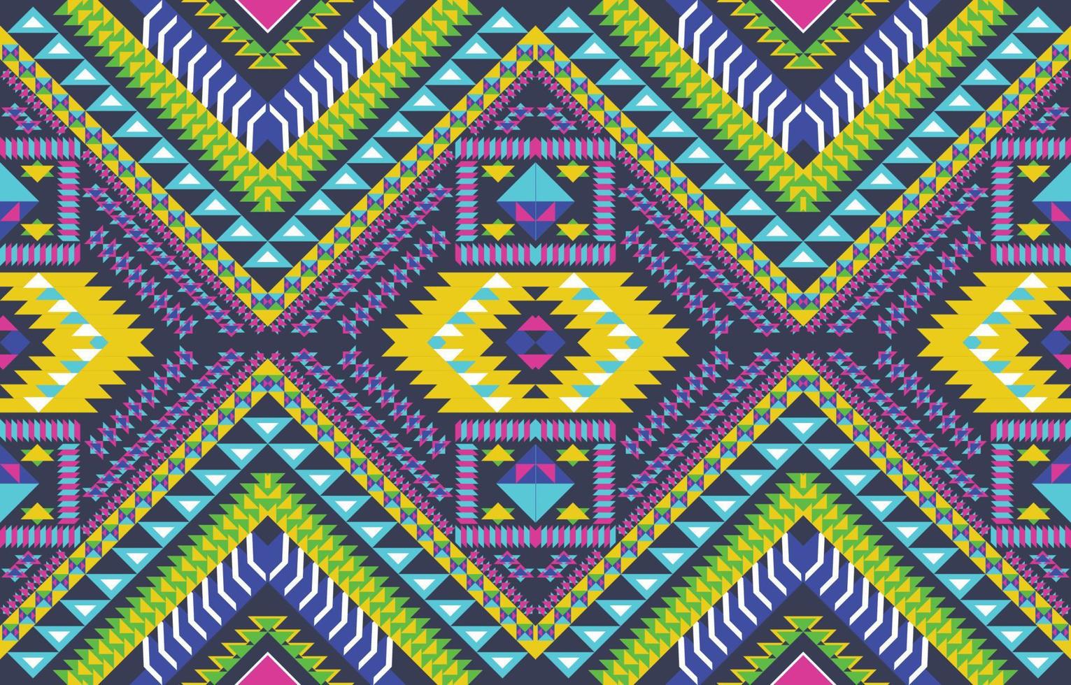 Ethnic navajo seamless pattern. Tribal vector background with decorative folk elements. Aztec abstract geometric art print. Design for rug, tapis, blanket, wallpaper, cloth design, fabric, textile.