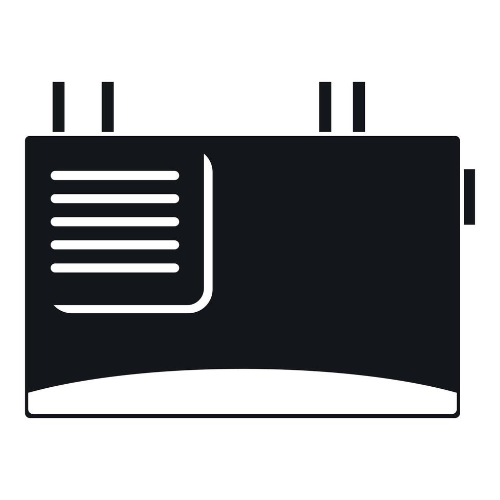 Wall router icon, simple style vector