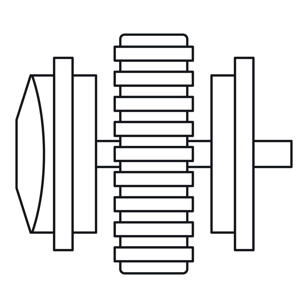 icono de cosa de reparación, estilo de esquema vector