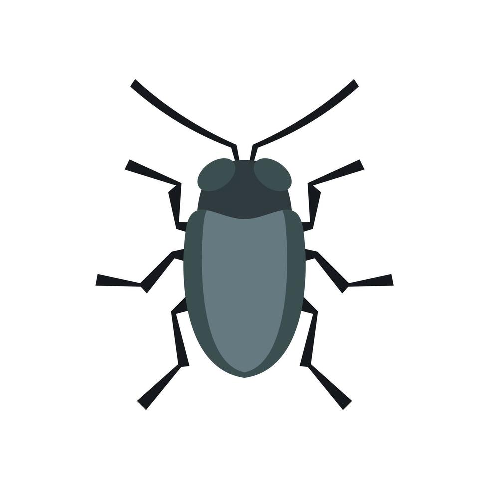 Small bug icon, flat style vector