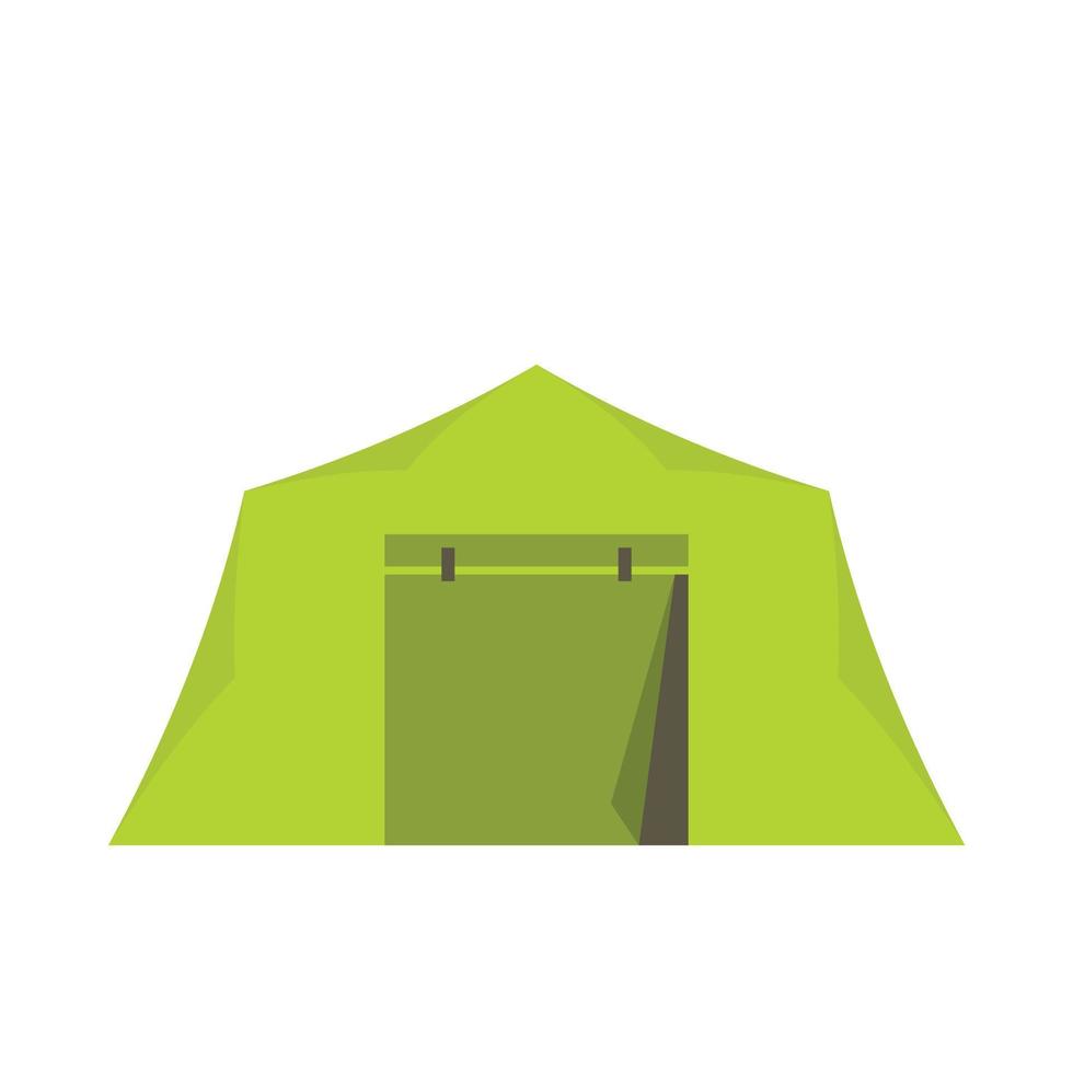 Tent icon, flat style vector