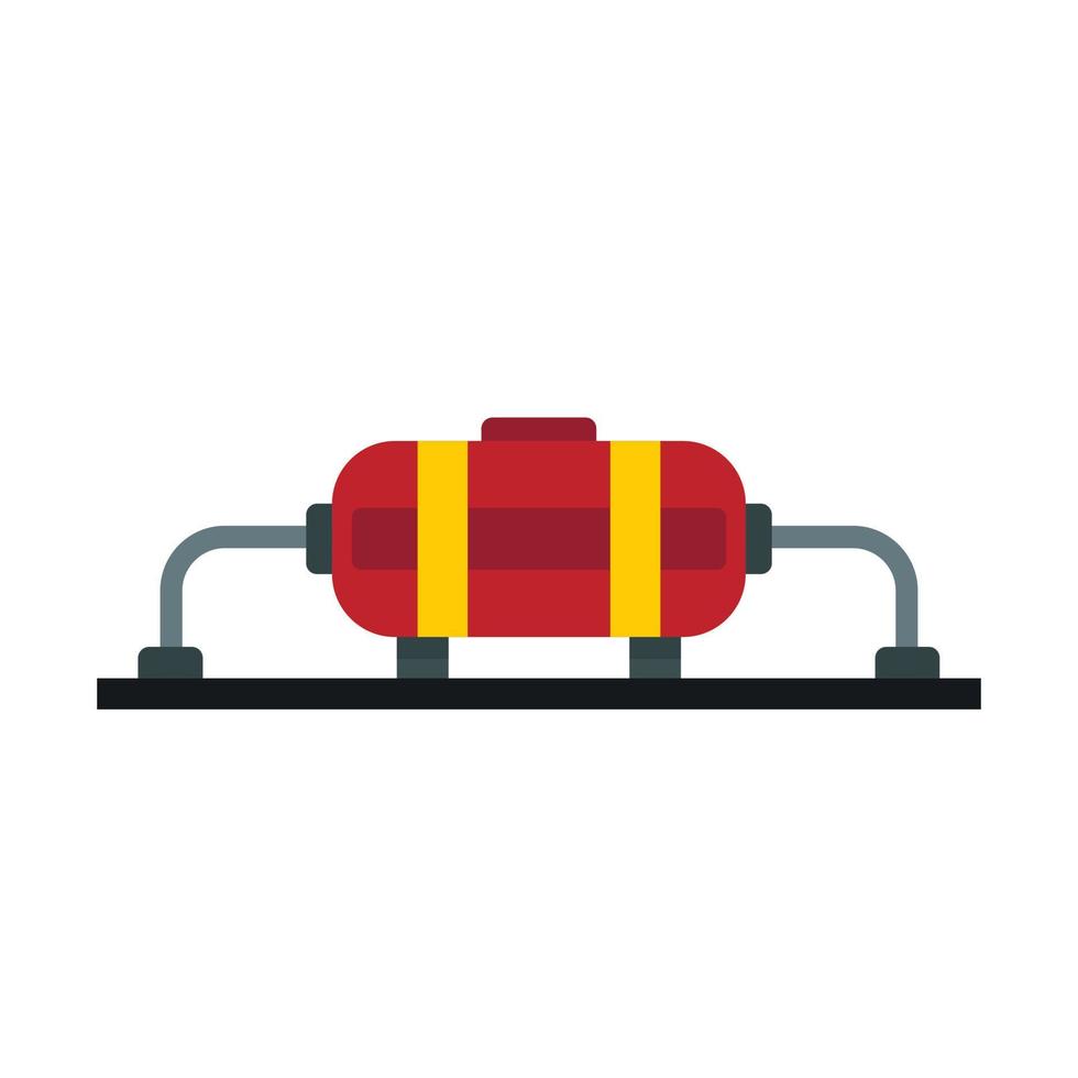 Oil production icon, flat style vector