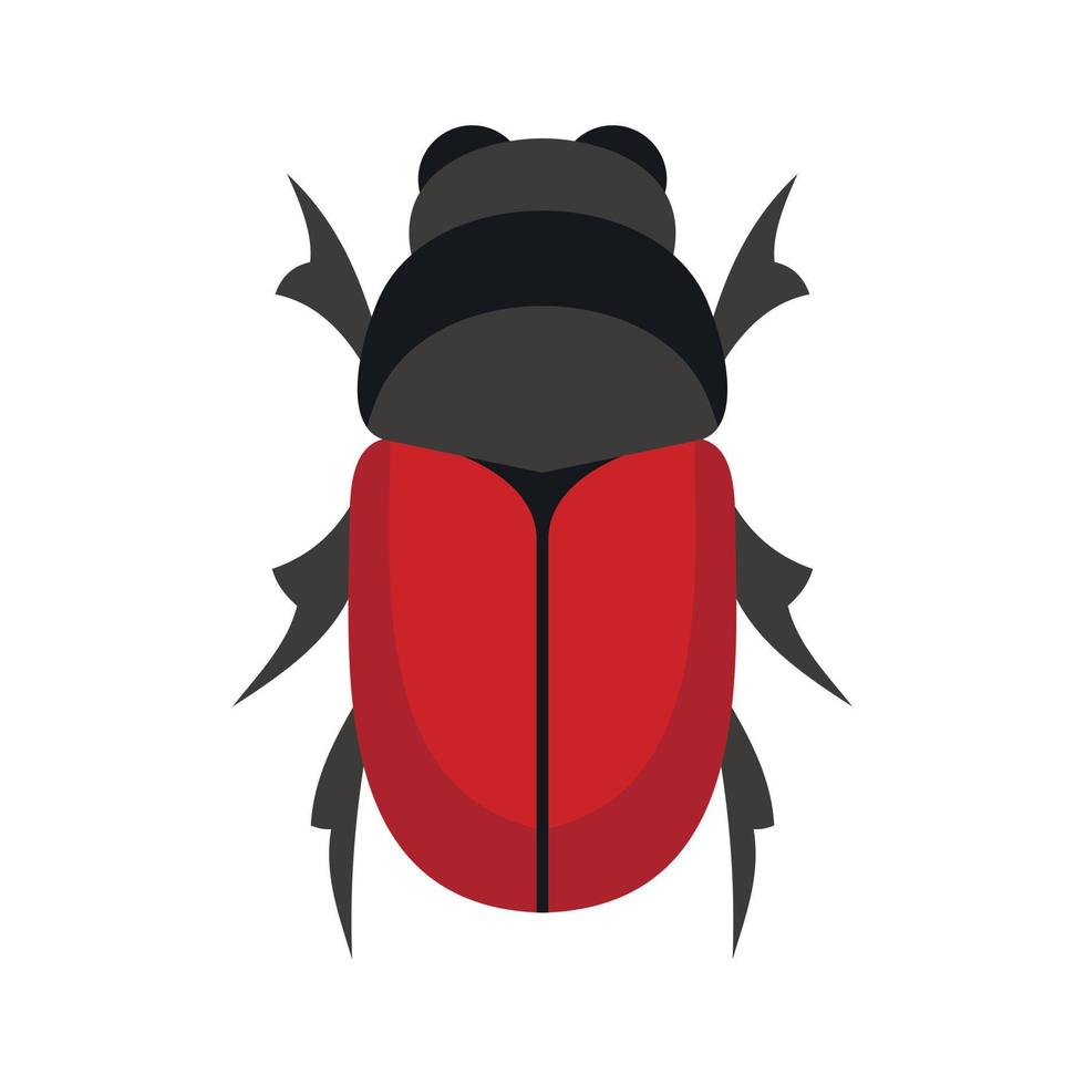 Maybug icon, flat style vector