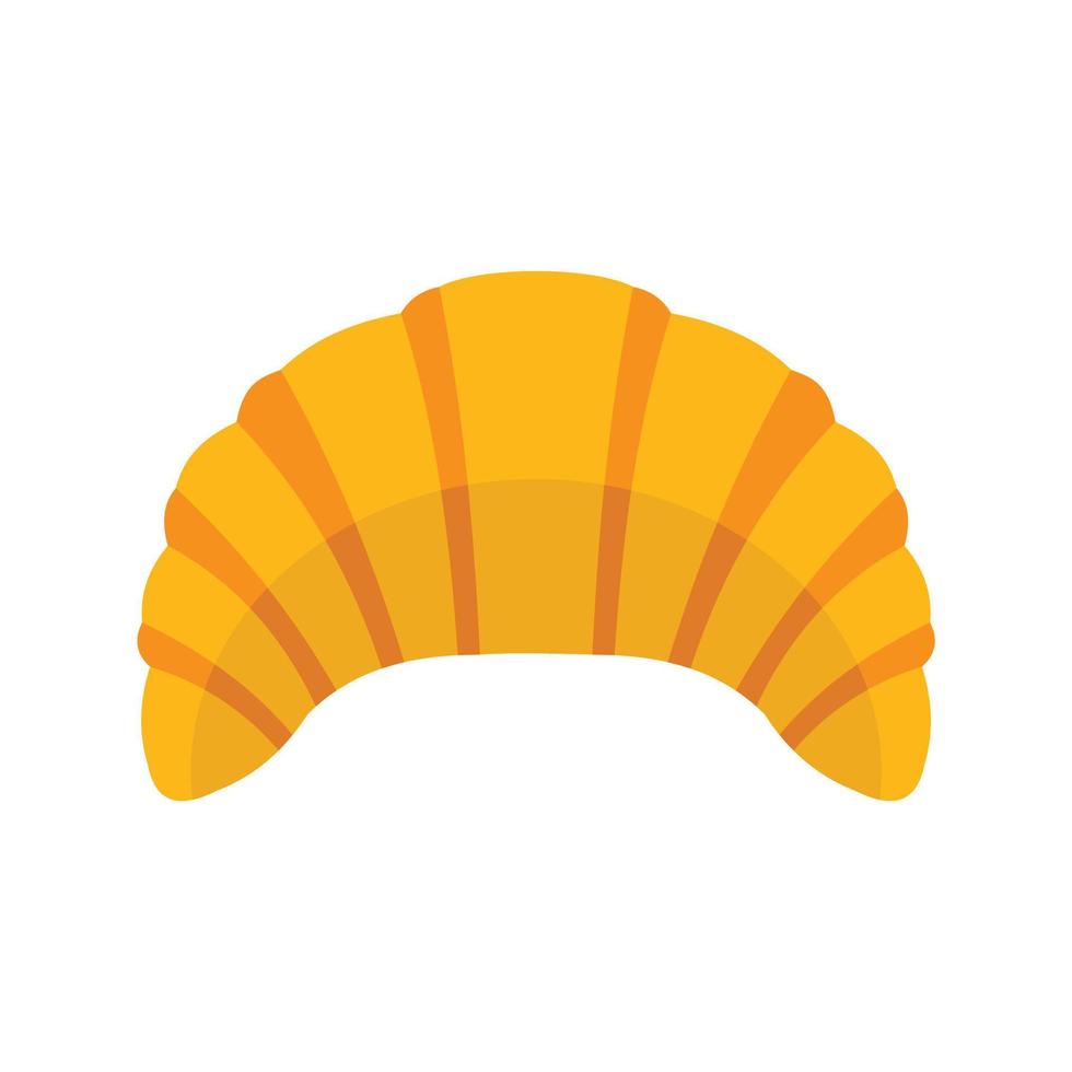Croissant icon, flat style vector
