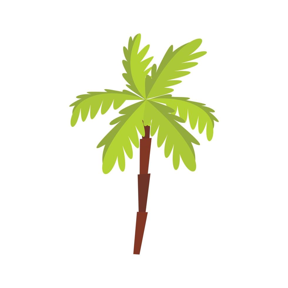 Palm tree icon, flat style 15228173 Vector Art at Vecteezy