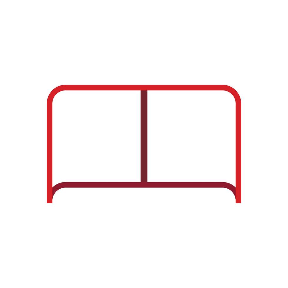 Hockey gate icon, flat style vector