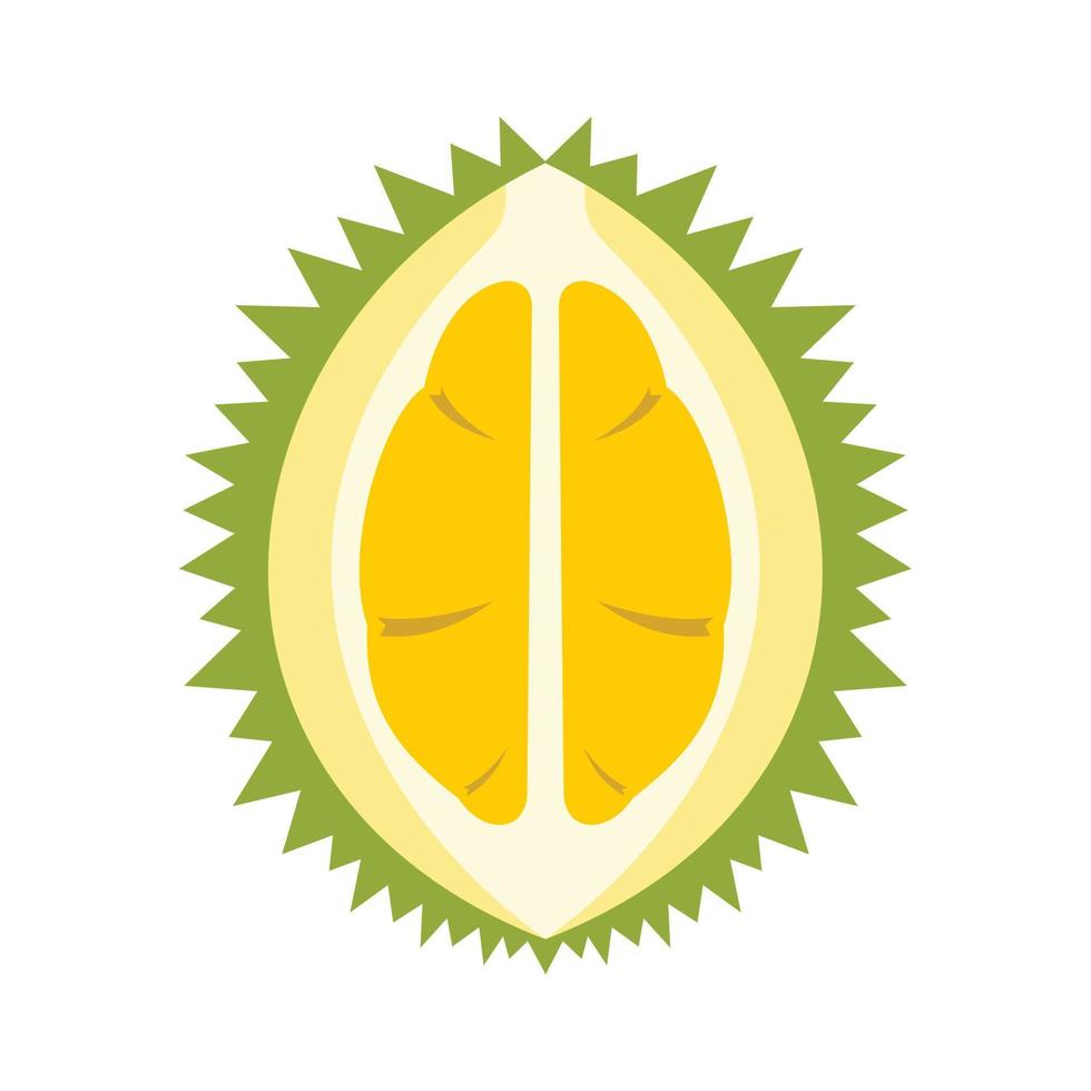 Durian icon, flat style vector