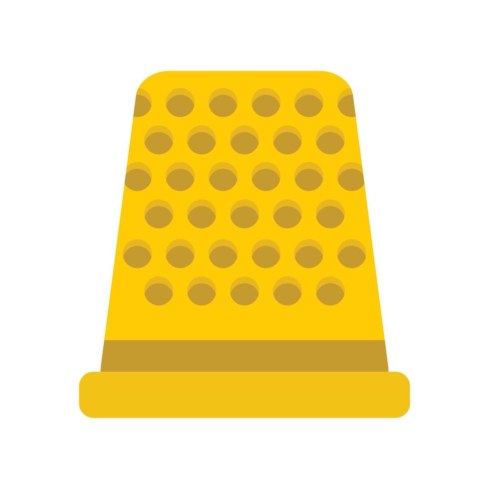 Thimble icon, flat style vector