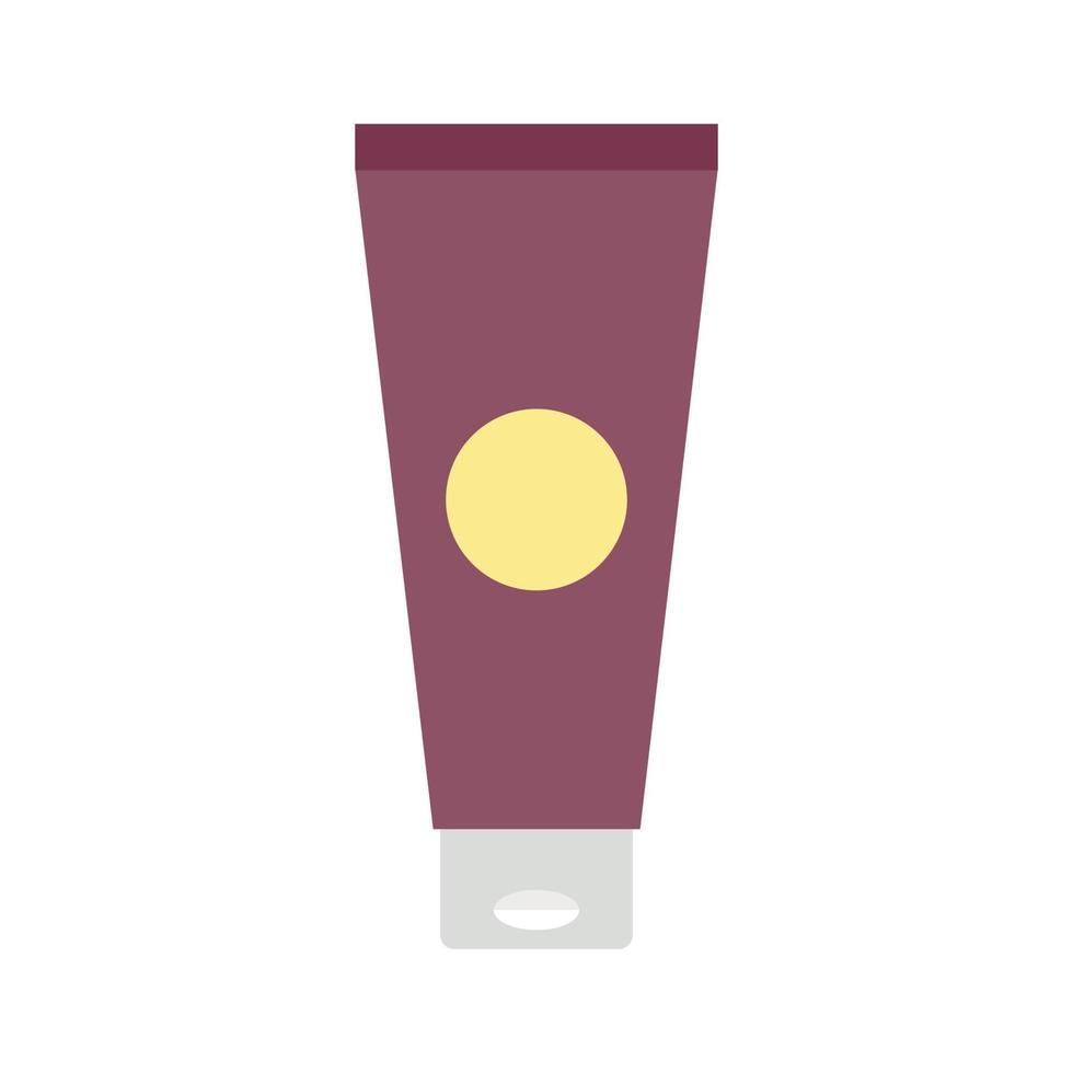 Cream tube icon, flat style vector
