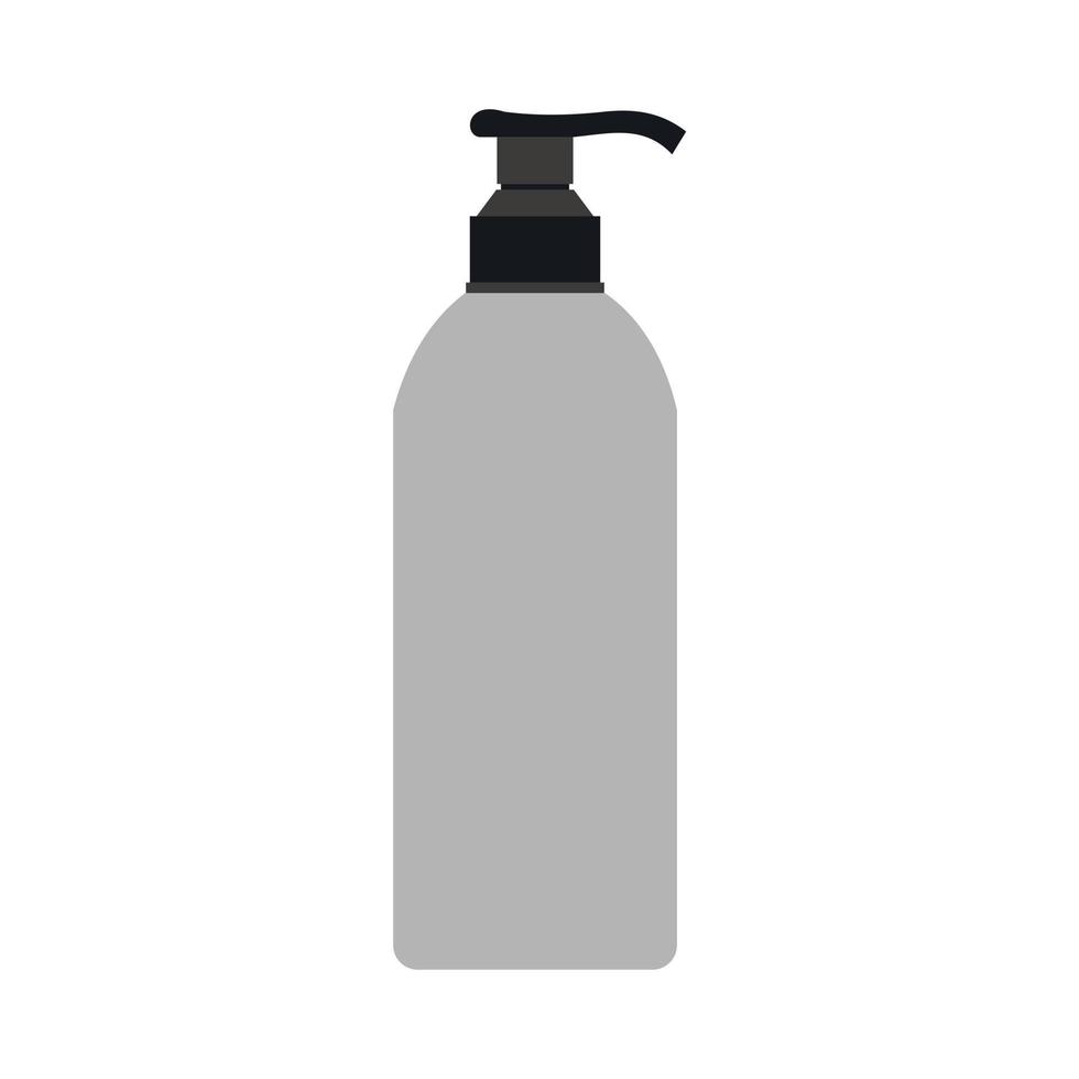 Cosmetic bottle icon, flat style vector