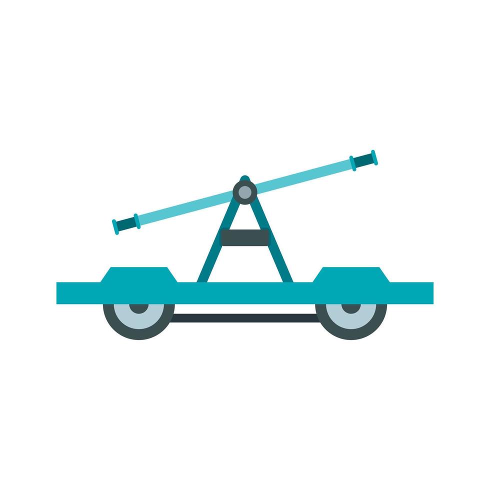 Draisine or handcar icon, flat style vector