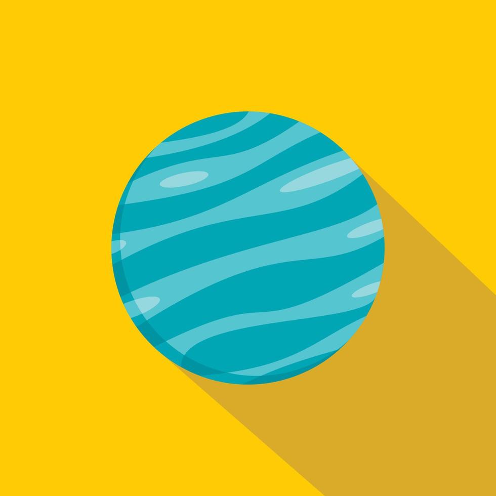 Big planet icon, flat style vector