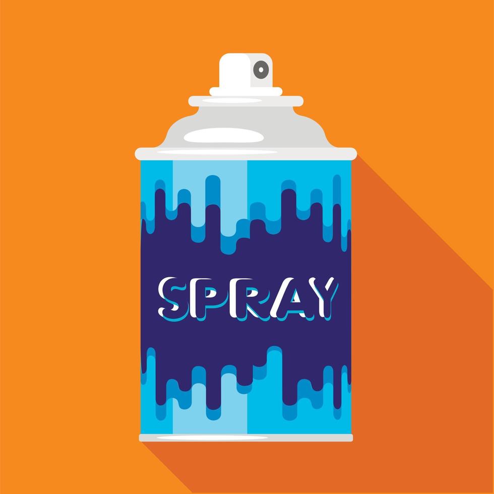 Colored spray icon, flat style vector