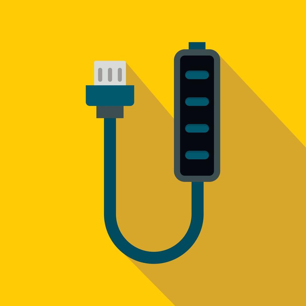 Charger icon, flat style vector