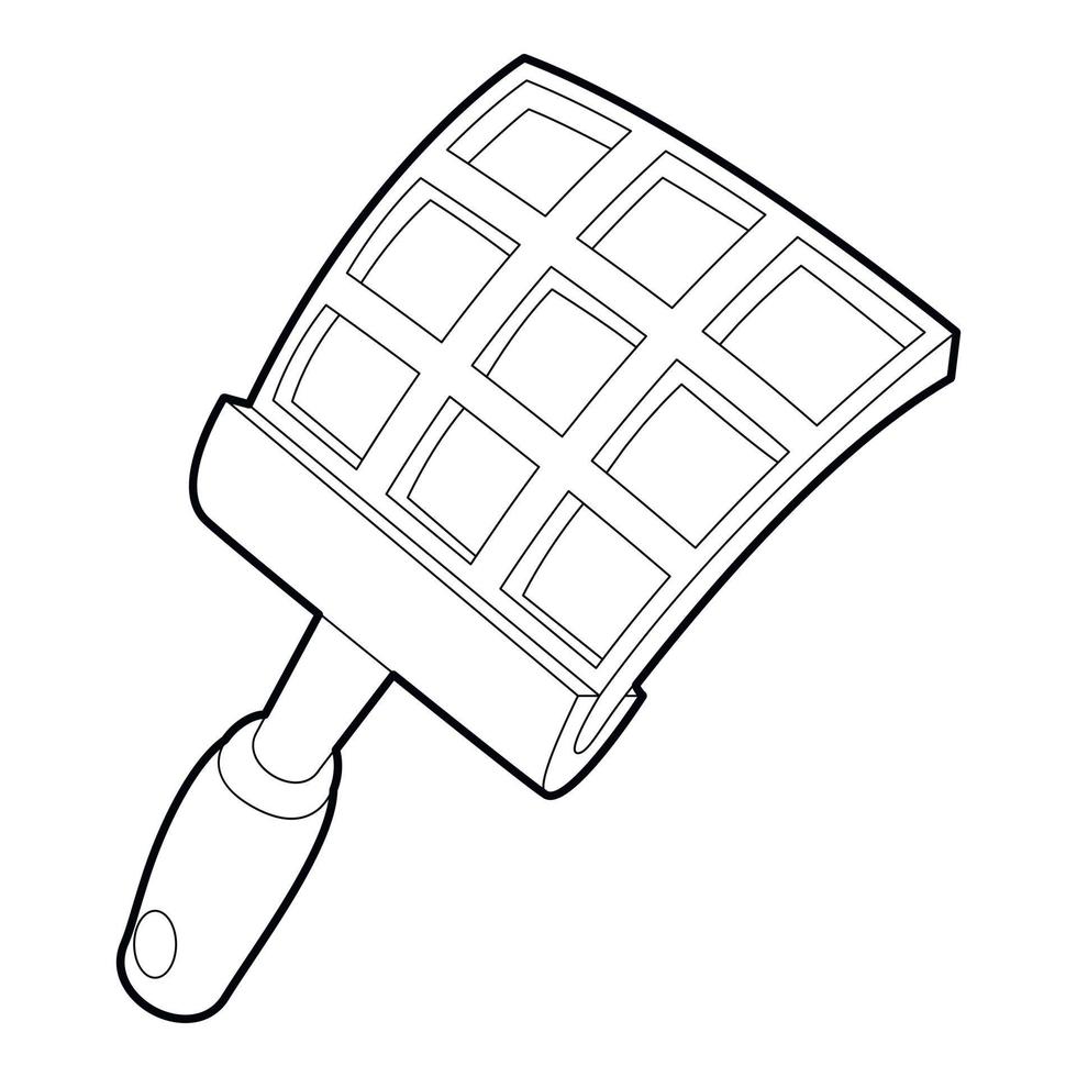 Swatter icon, outline style vector