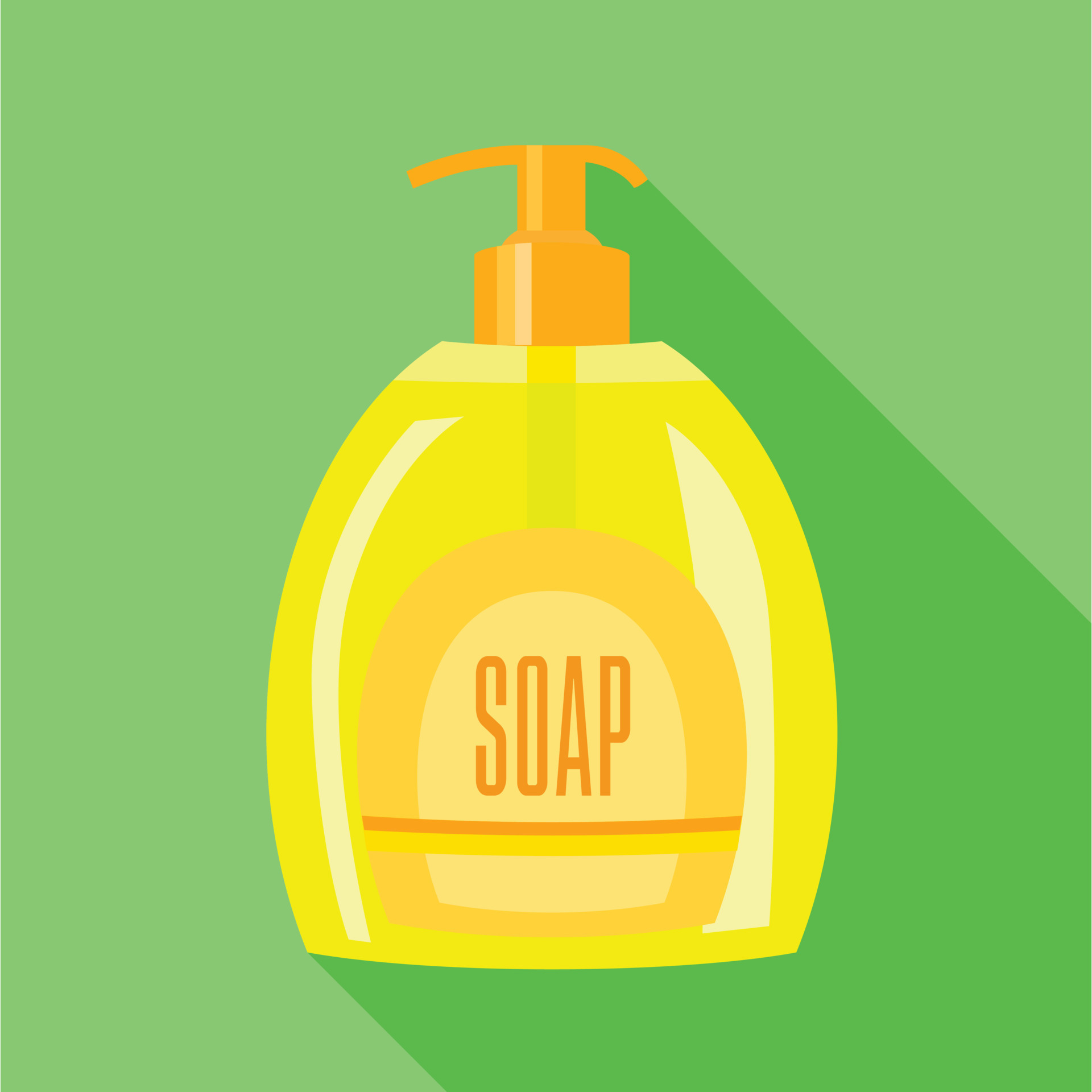 Soap icon, flat style 15228415 Vector Art at Vecteezy