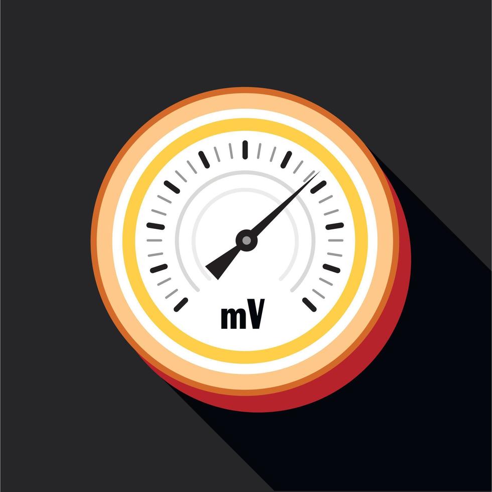 Indicator icon, flat style vector