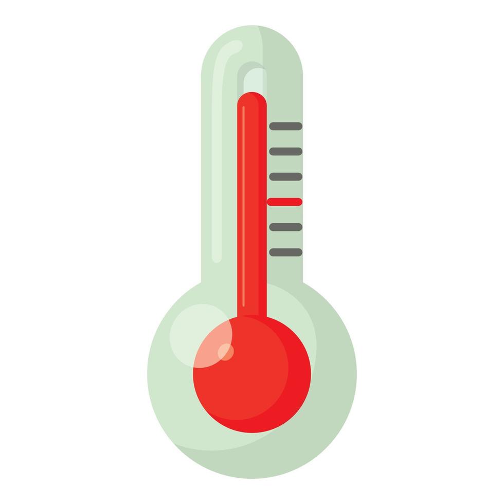 icono de calor, estilo de dibujos animados vector