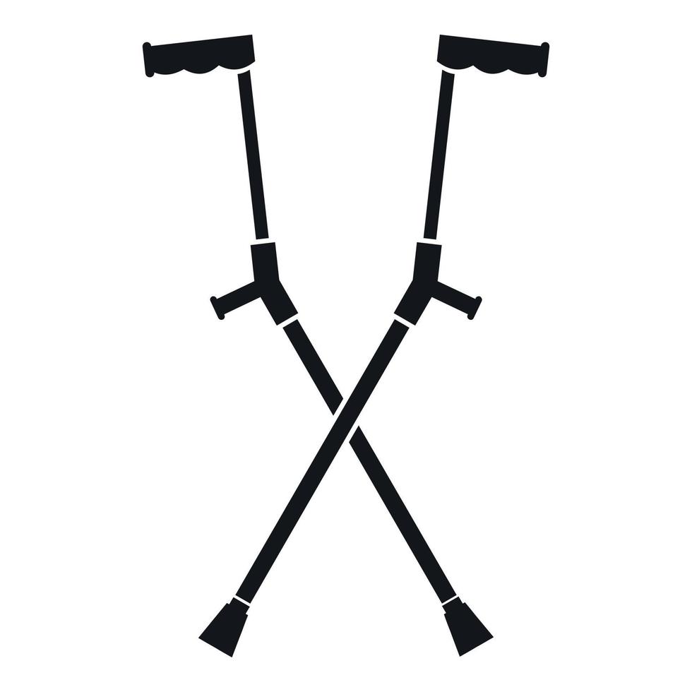 Other crutches icon, simple style vector