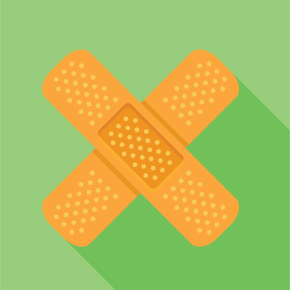 Patch icon, flat style vector