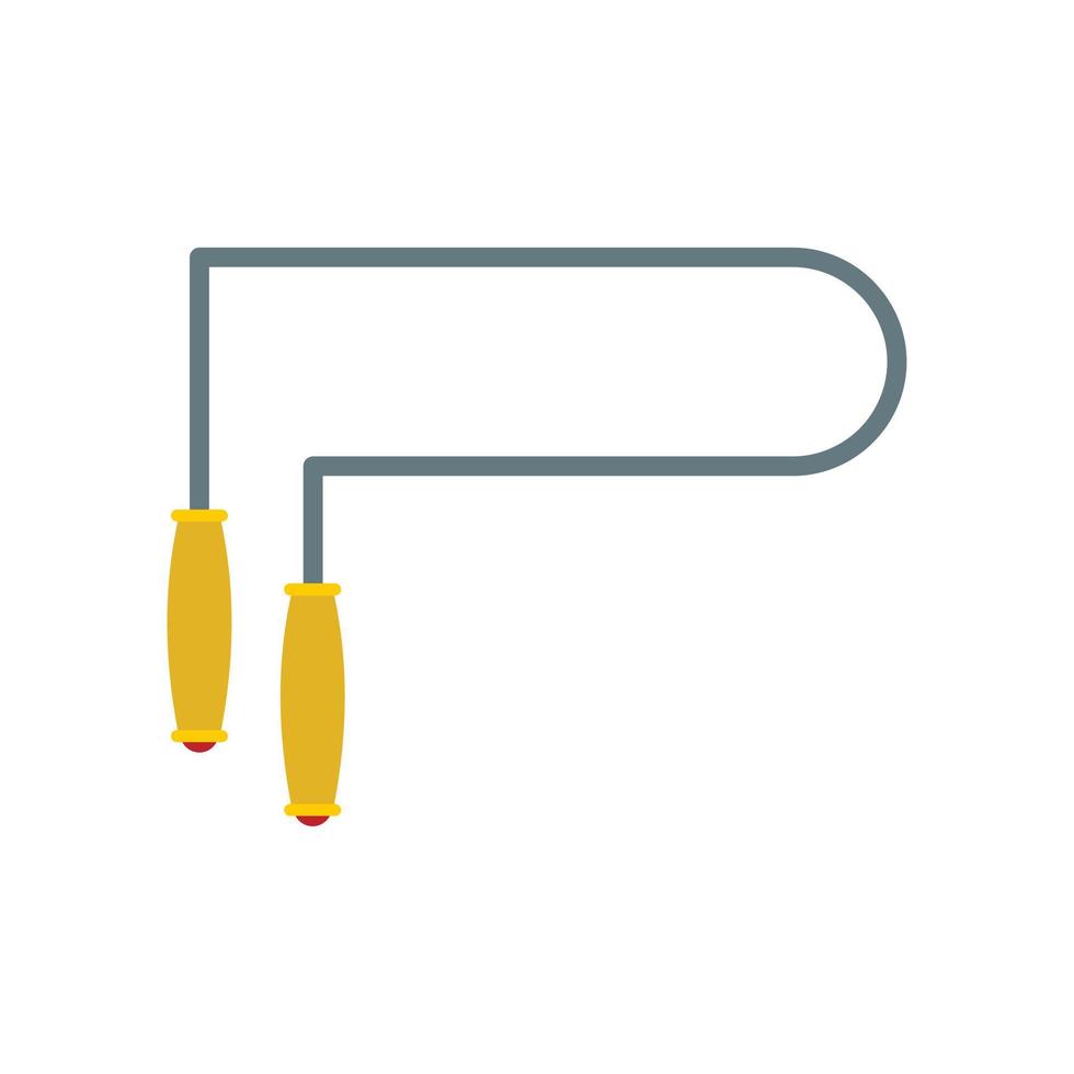 Jump rope icon, flat style vector