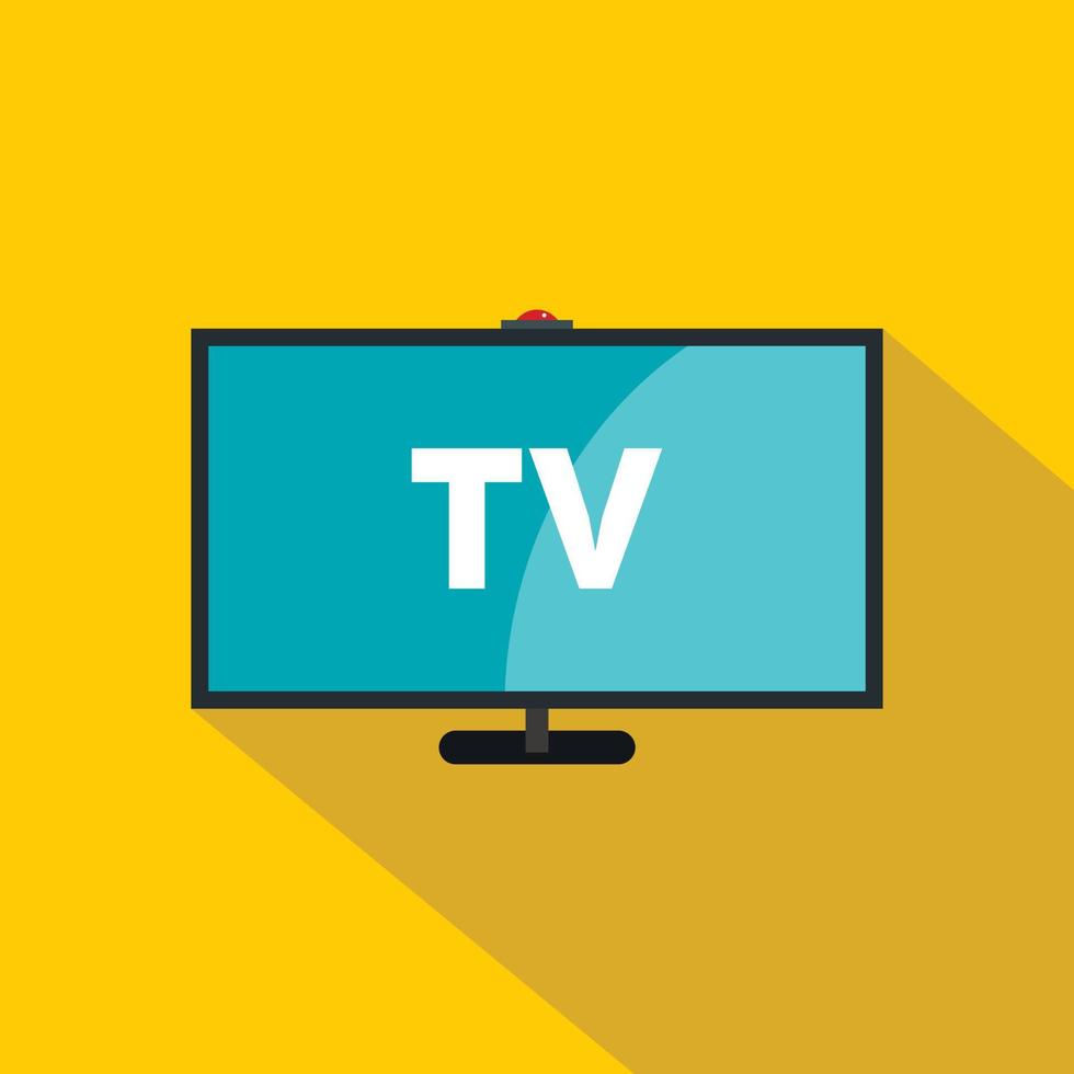 Television icon, flat style vector