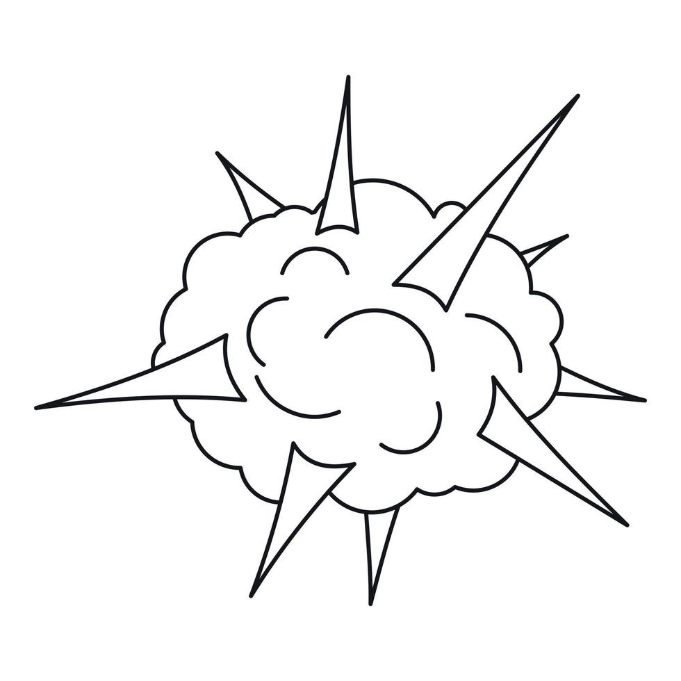 Spica icon, outline style vector