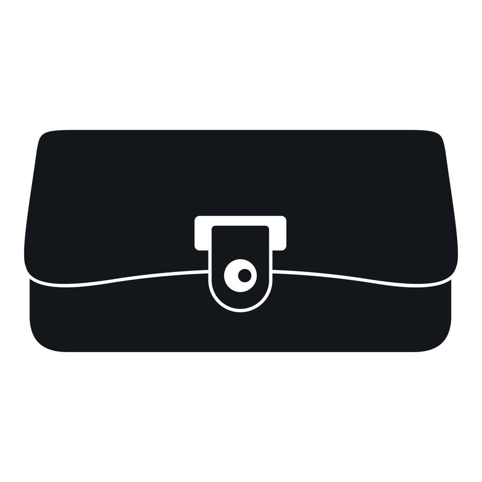 Small wallet icon, simple style vector