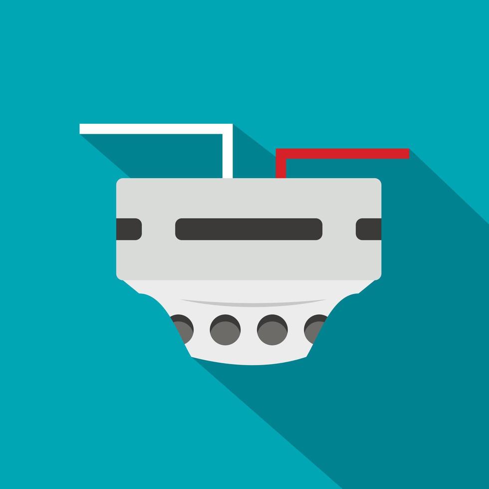 Monitor socket icon, flat style vector