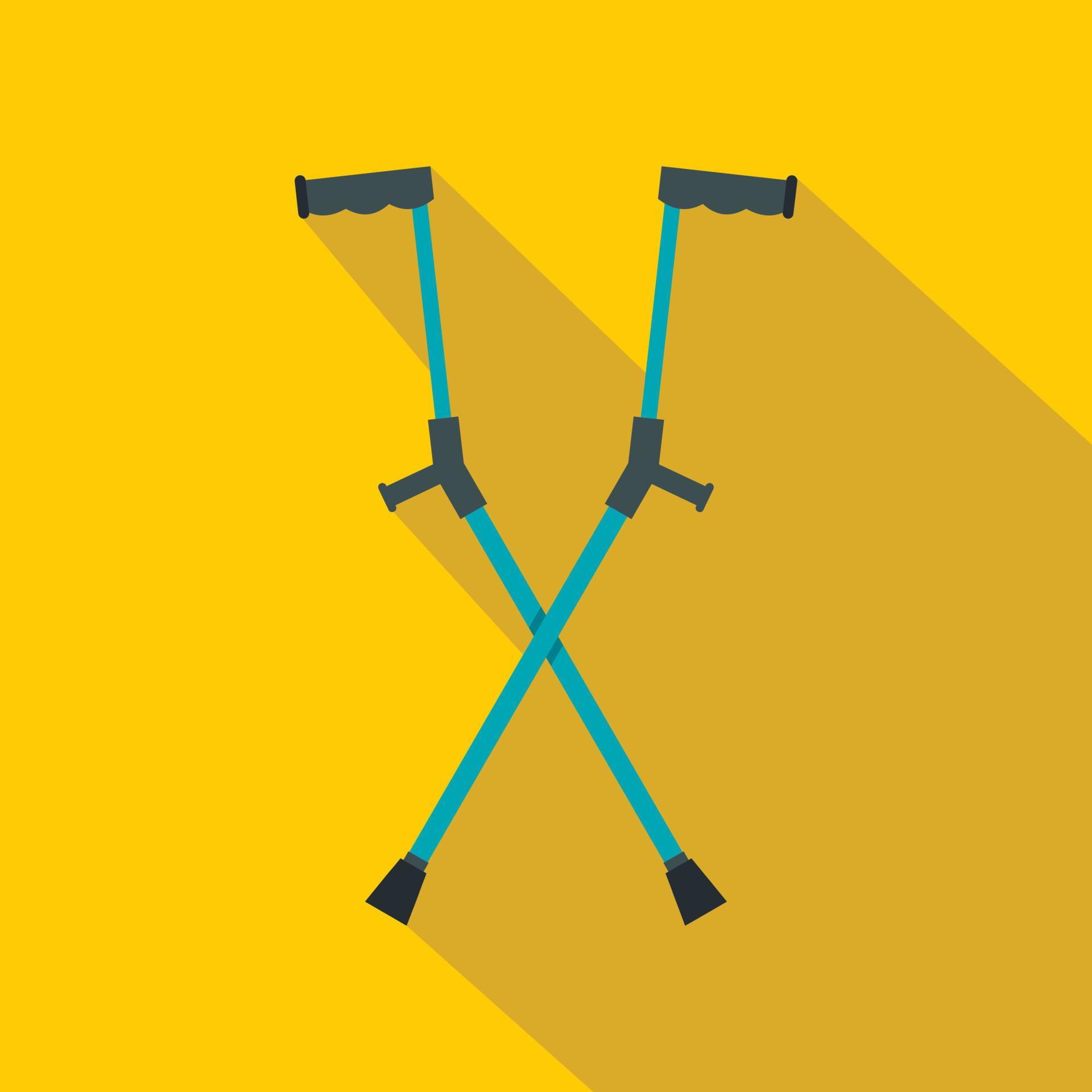 Other crutches icon, flat style 15228802 Vector Art at Vecteezy