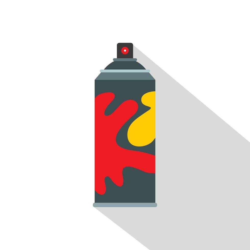 icono de aerosol de color, estilo plano vector