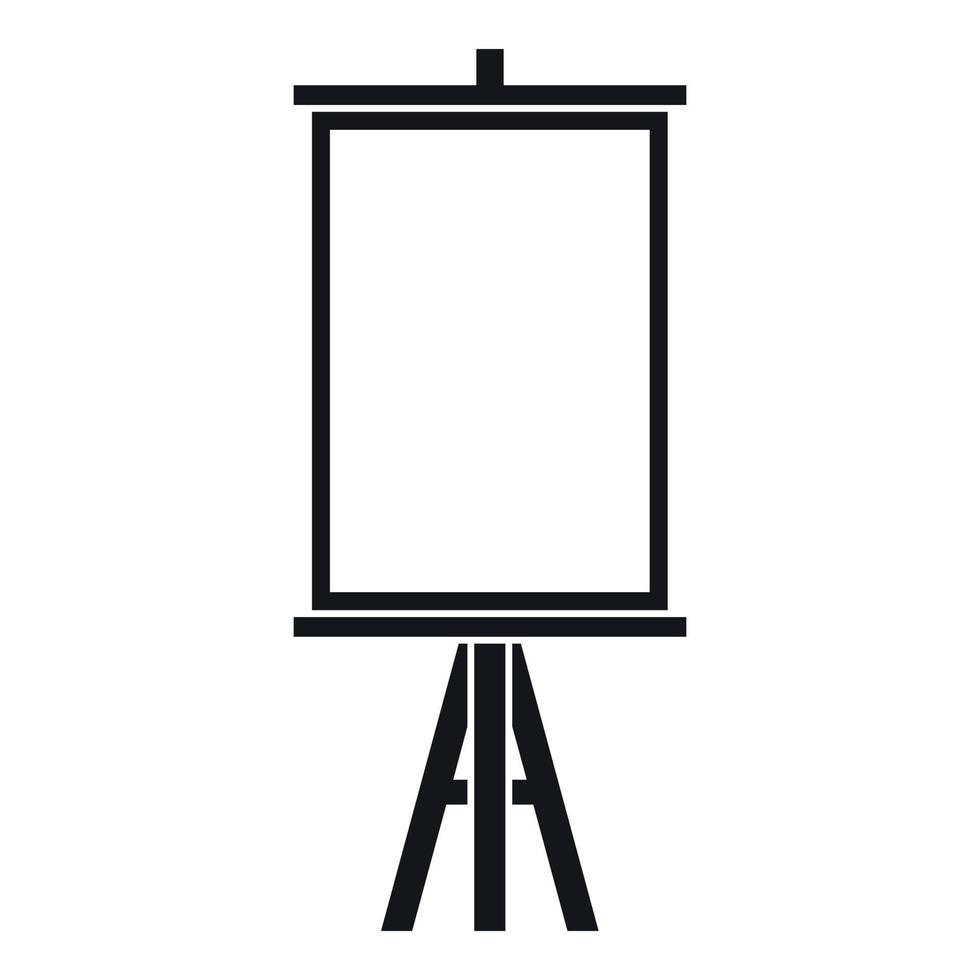 Easel icon, simple style vector