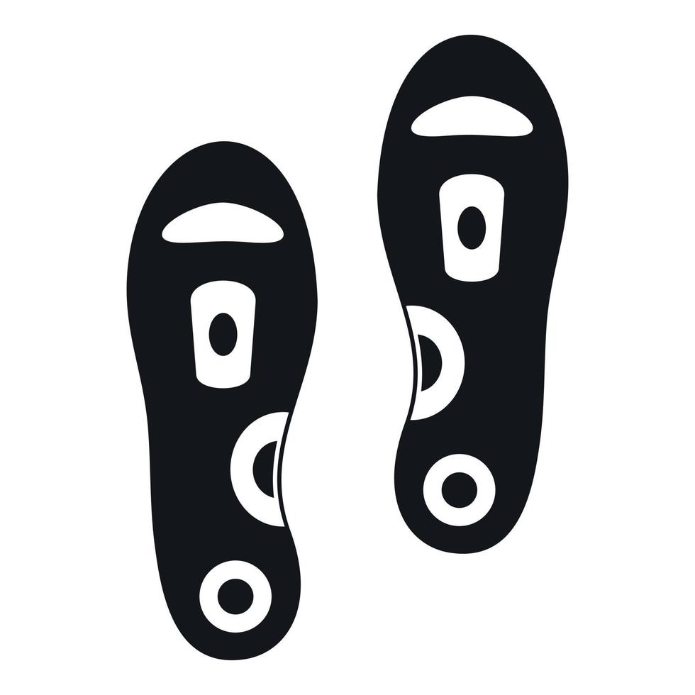 Orthopedic insoles icon, simple style vector