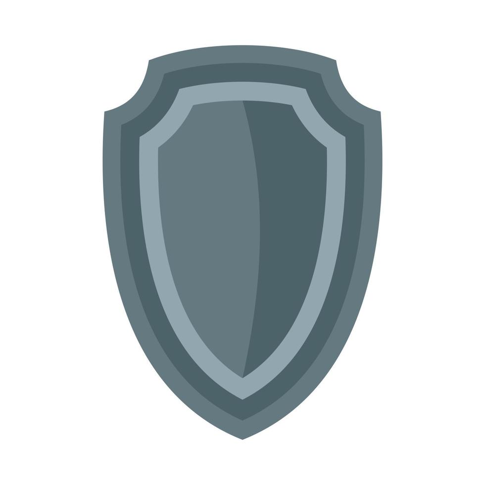Army shield icon, flat style vector