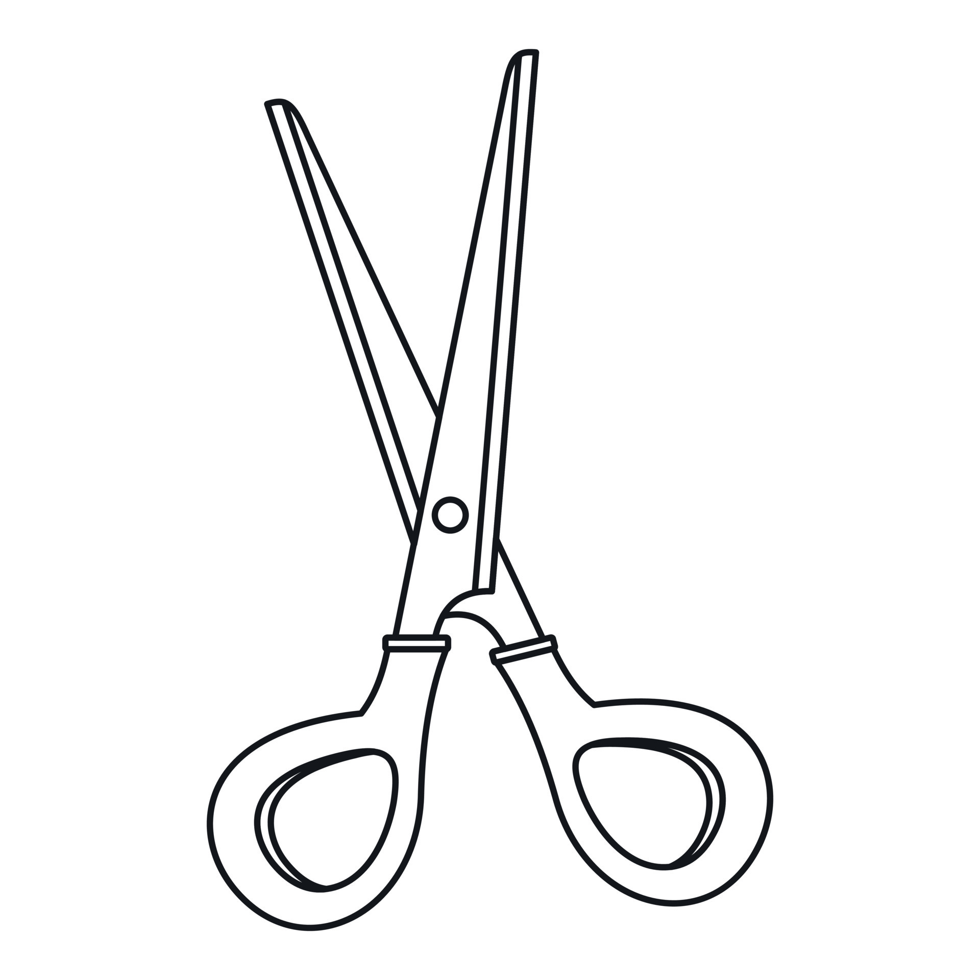 Knitting scissors icon, cartoon style 14366865 Vector Art at Vecteezy