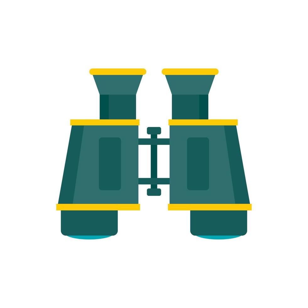 Binoculars icon, flat style vector