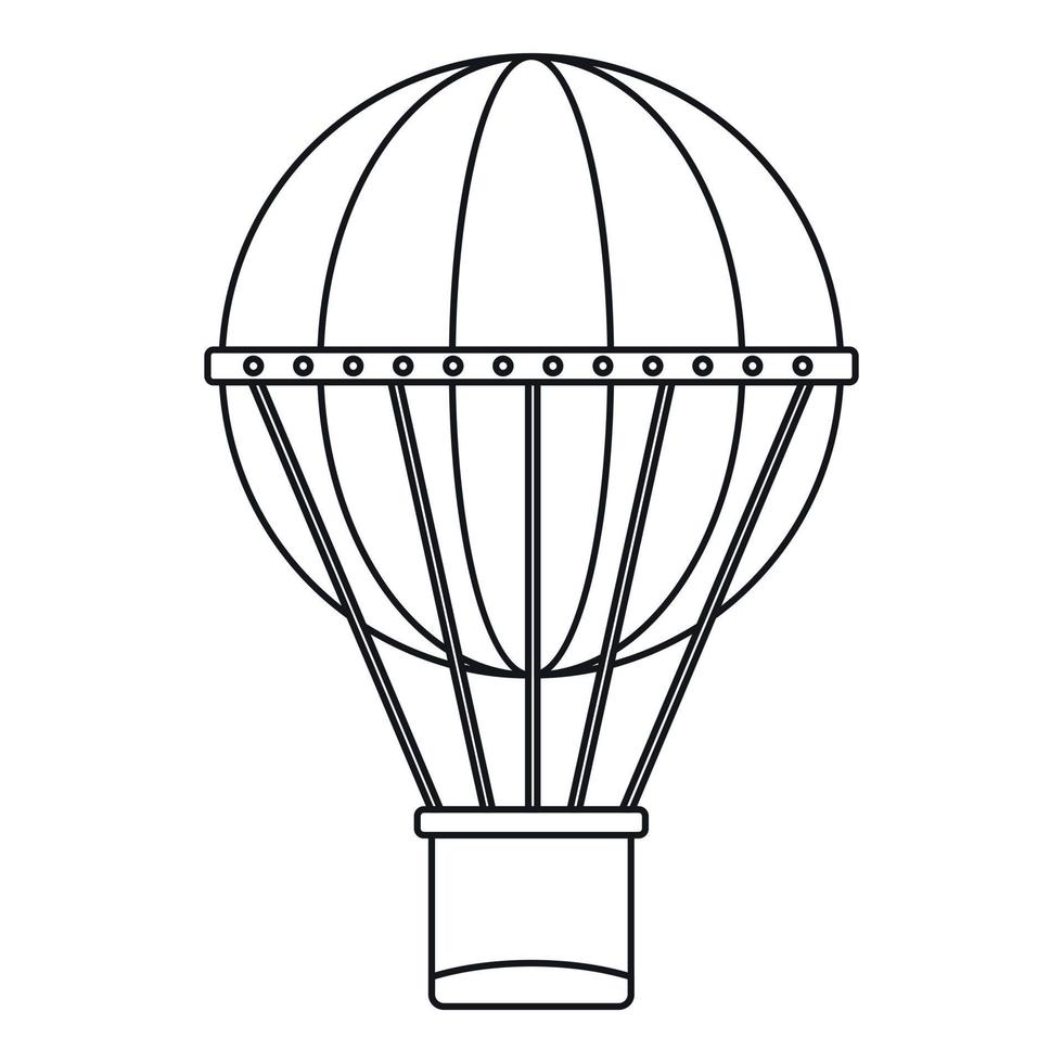 Aerial transportation icon, outline style vector