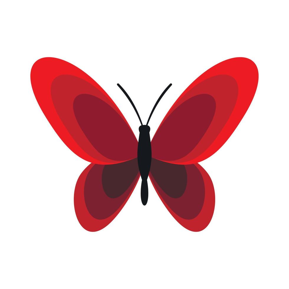 Butterfly icon, flat style vector
