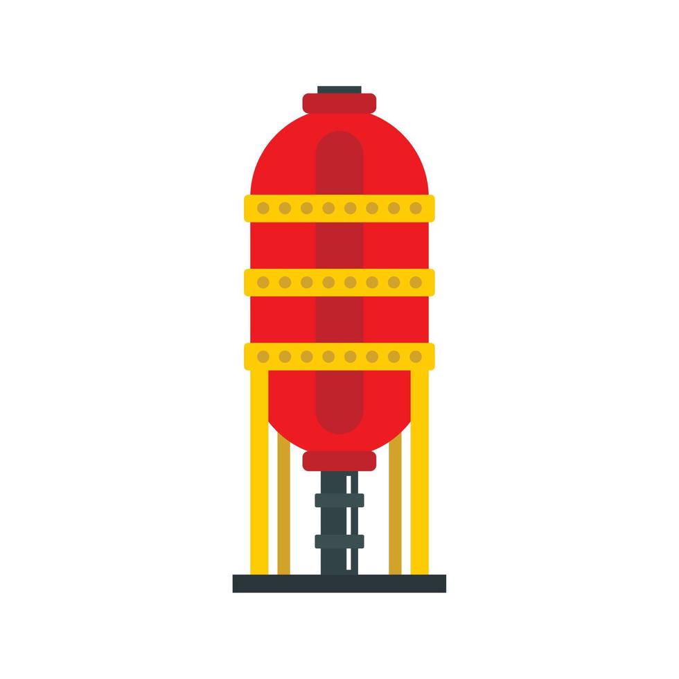 Capacity for oil storage icon, flat style vector