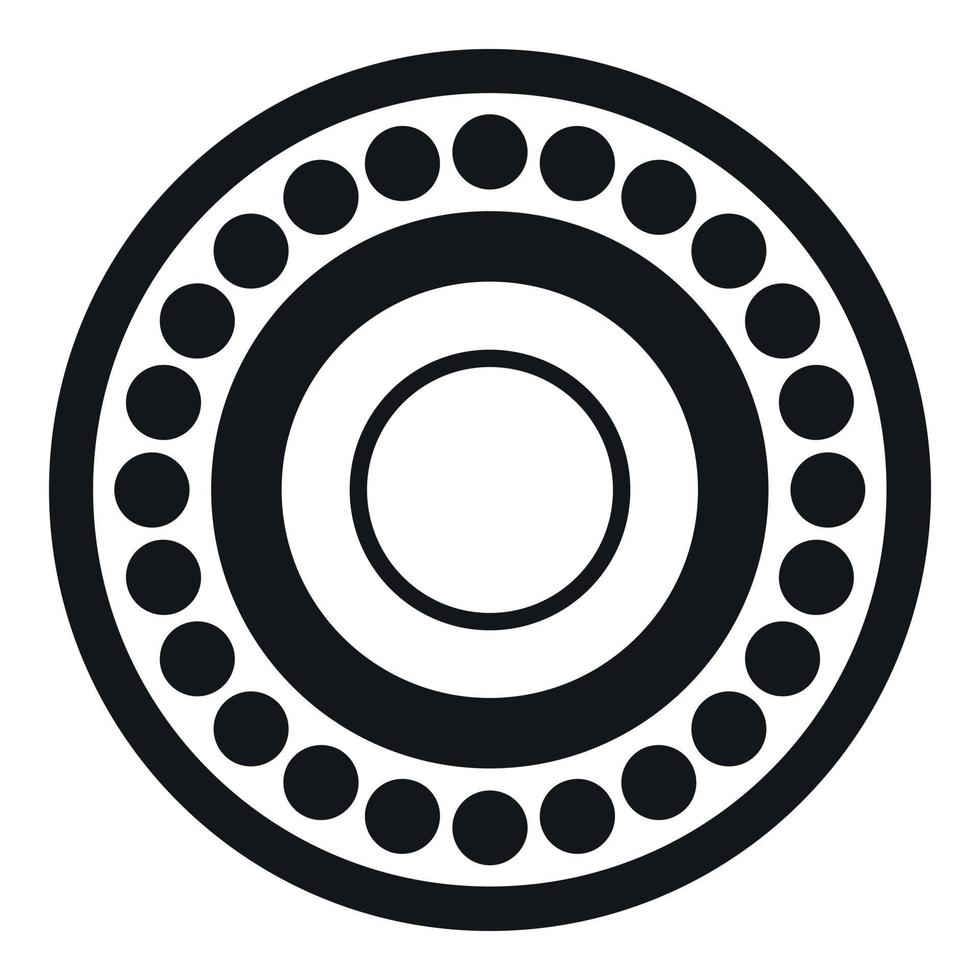 Bearing icon, simple style vector