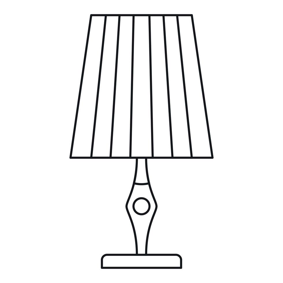 line drawing cartoon table lamp 12129560 Vector Art at Vecteezy