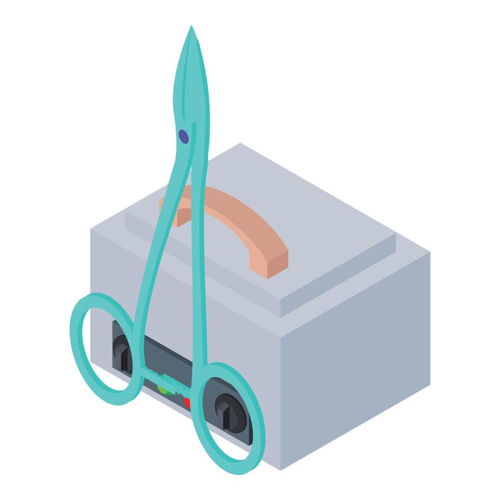 Tattoo icon isometric vector. Professional ultrasonic cleaner medical instrument vector