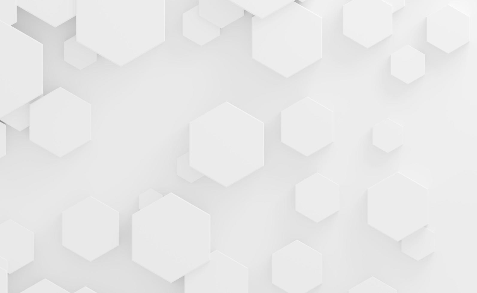 Abstract hexagon background Technology polygonal design 3d rendering photo