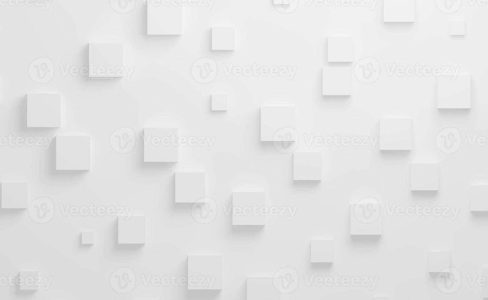 White cubes abstract background for business brochure.3d rendering photo