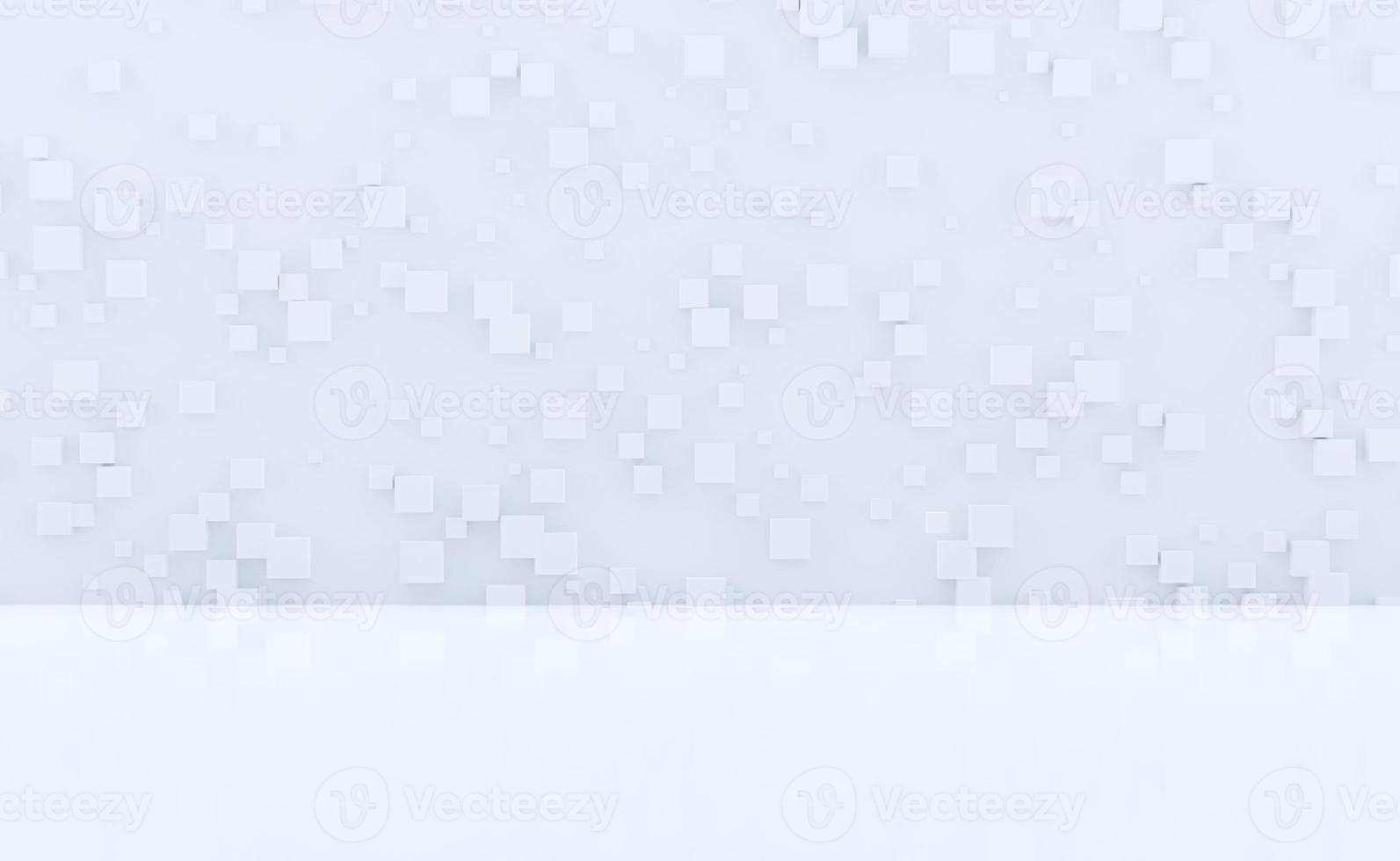 White cubes abstract background for business brochure.3d rendering photo