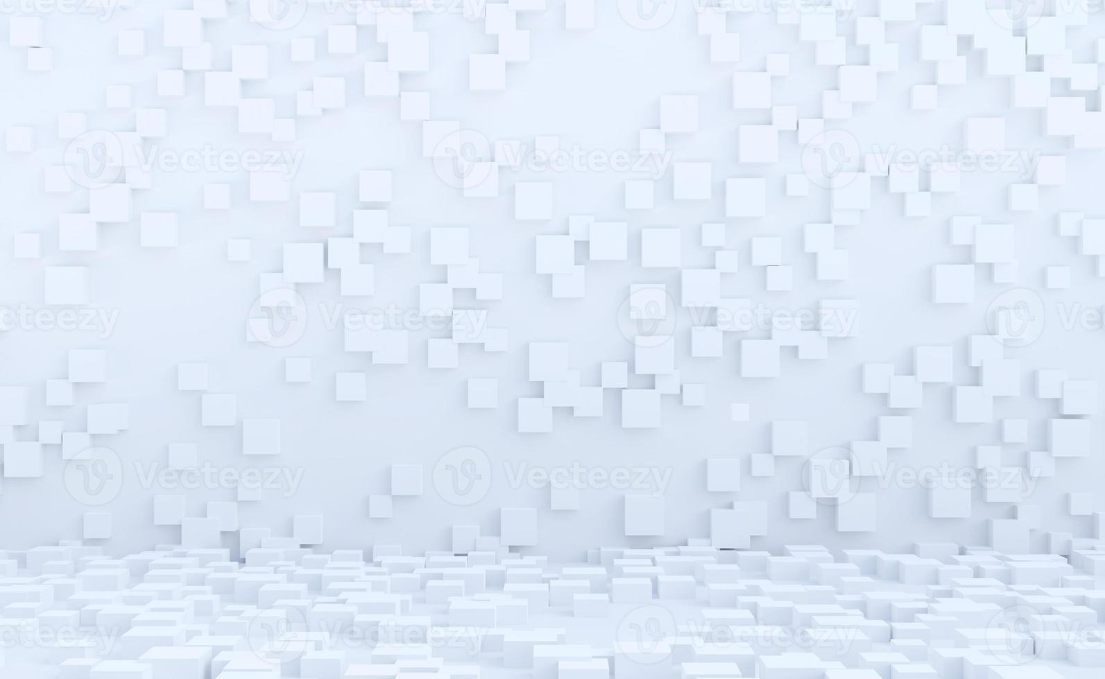 White cubes abstract background for business brochure.3d rendering photo