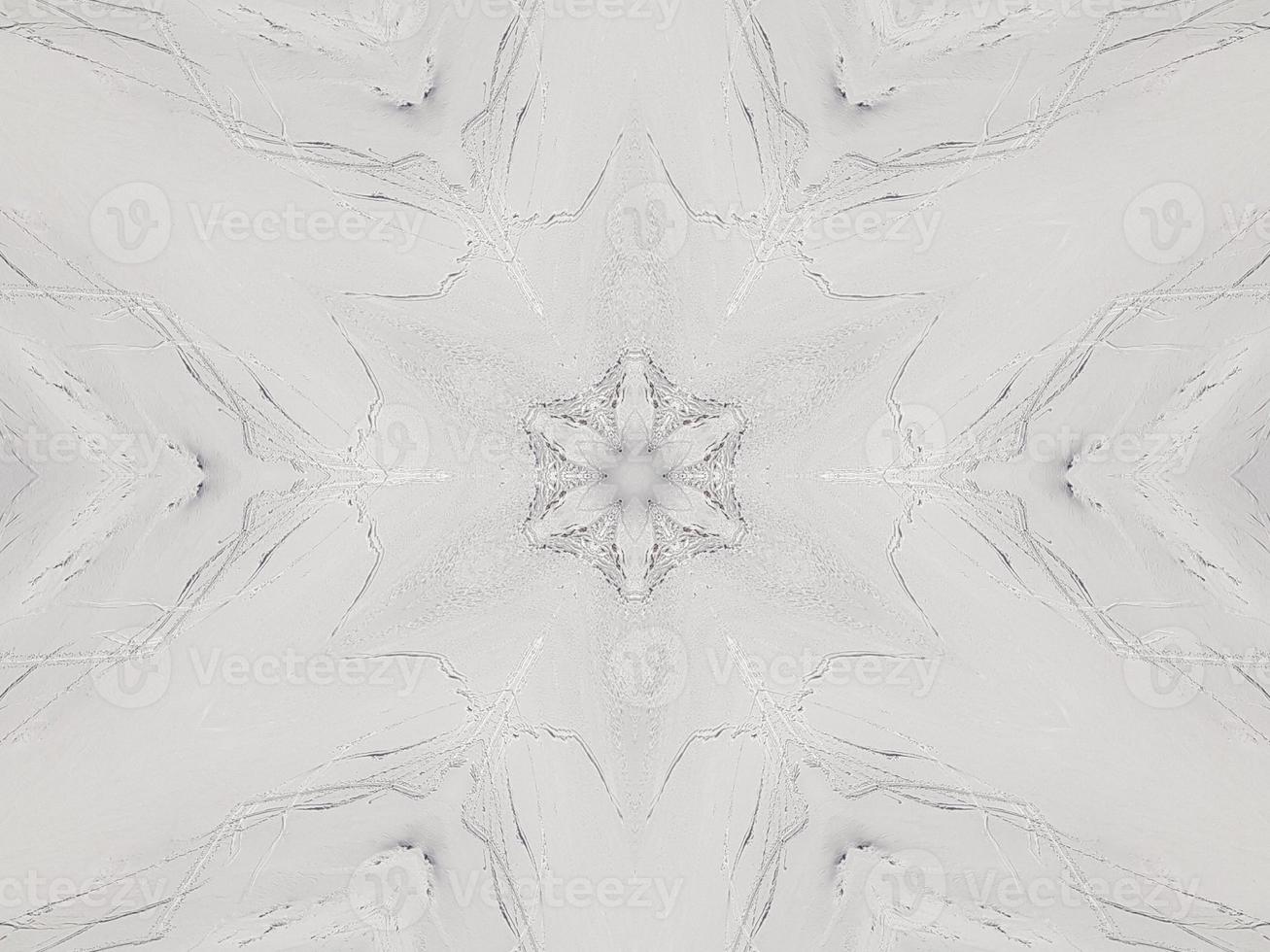 Ashy gray floral abstract background kaleidoscope plain unique and aesthetic pattern photo