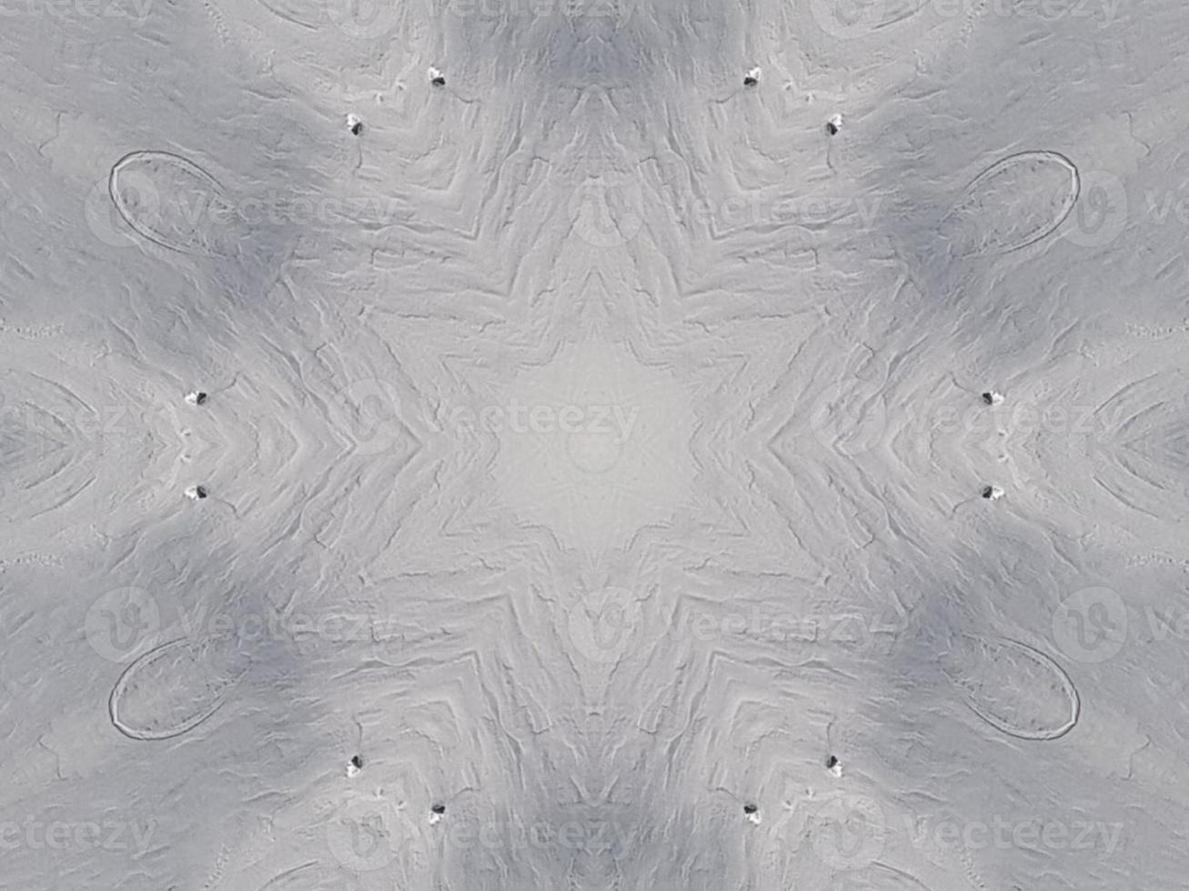Ashy gray floral abstract background kaleidoscope plain unique and aesthetic pattern photo